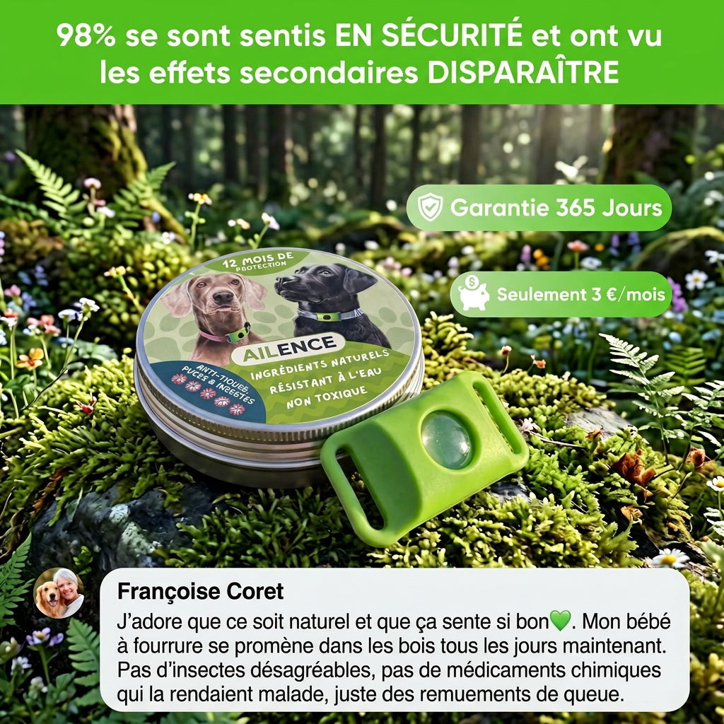 protegez votre chien naturellement contre les tiques les phlebotomes et les puces protection de 12 mois