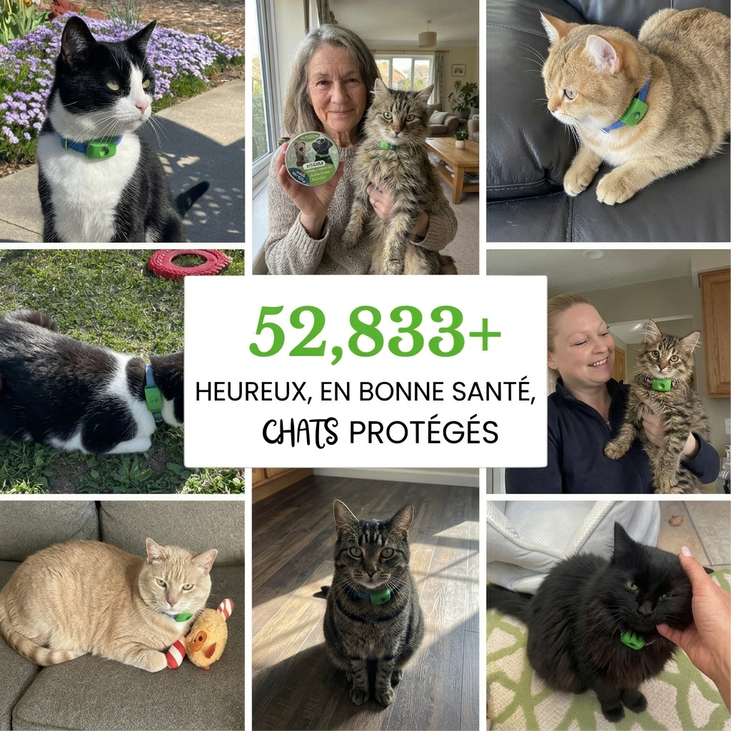 Protegez votre chat naturellement contre les tiques les phlebotomes et les puces protection de 12 mois